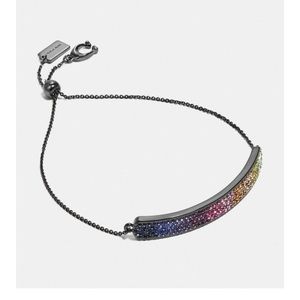 NWT Coach Rainbow Slider bracelet.